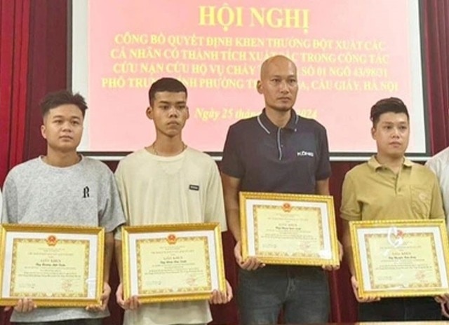 Thủ tướng gửi thư khen hành động dũng cảm cứu người trong đám cháy tại Hà Nội