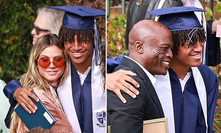 Heidi Klum hội ngộ chồng cũ trong lễ tốt nghiệp của con trai